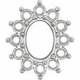 Oval 13-Stone Cluster Top