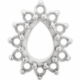 Pear 13-Stone Cluster Top